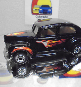 Loose Hot Wheels Black Fat Fenderd '40 w/Blackwalls