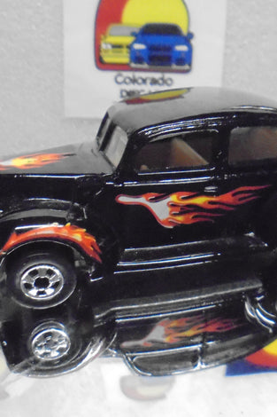 Loose Hot Wheels Black Fat Fenderd '40 w/Blackwalls