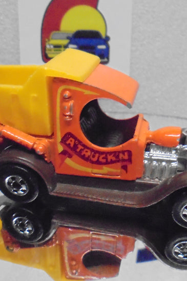Loose Hot Wheels Orange Dumpin' A w/Blackwalls
