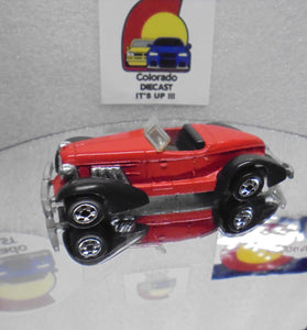 Loose Hot Wheels Red Auburn 852 w/Blackwalls