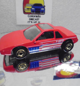 Loose Hot Wheels Red Pontiac Fiero w/GHO's  No Flag on Hood