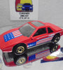 Loose Hot Wheels Red Pontiac Fiero w/GHO's  Flag on Hood