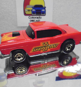 Loose Hot Wheels Red '55 Chevy Fever Bel Air w/GHO's