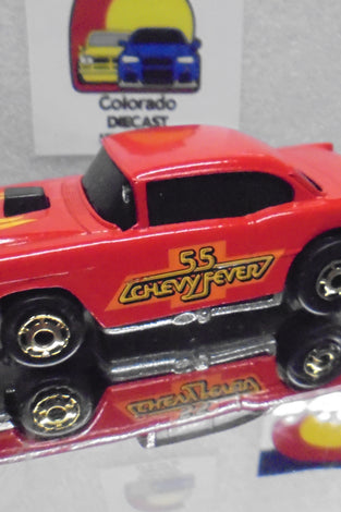 Loose Hot Wheels Red '55 Chevy Fever Bel Air w/GHO's