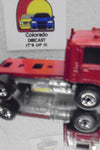 Loose Hot Wheels Red Semi Cab w/Blackwalls