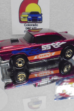 Loose Hot Wheels Red '55 Chevy  Bel Air w/GHO's