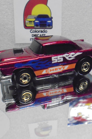 Loose Hot Wheels Red '55 Chevy  Bel Air w/GHO's