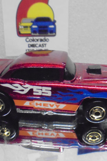 Loose Hot Wheels Red '55 Chevy  Bel Air w/GHO's