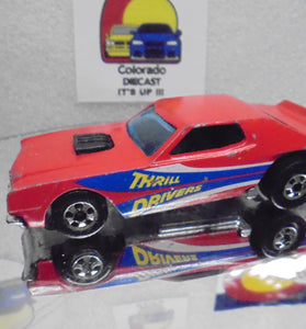 Loose Hot Wheels Red Thrill Drivers Torino Stocker w/Blackwalls Light Wear