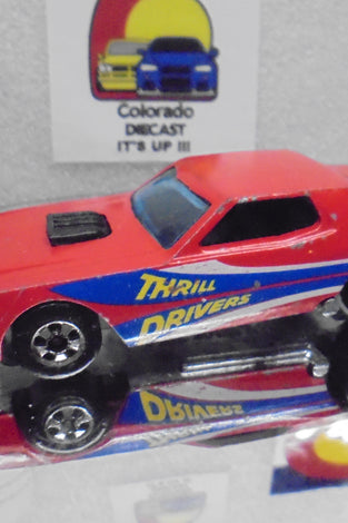 Loose Hot Wheels Red Thrill Drivers Torino Stocker w/Blackwalls Light Wear