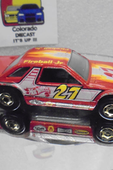 Loose Hot Wheels Orangish Fireball Jr Front Runnin Fairmont w/GHO's Light Wear