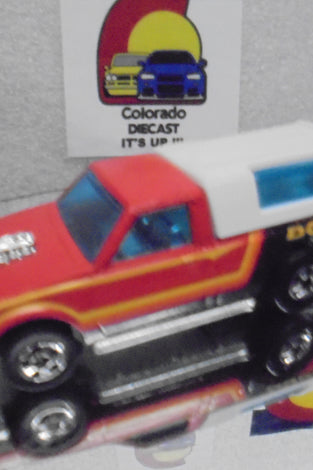 Loose Hot Wheels Red Hi-Rakkers Dodge D50 w/Blackwalls