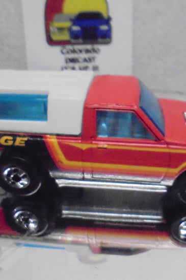 Loose Hot Wheels Red Hi-Rakkers Dodge D50 w/Blackwalls
