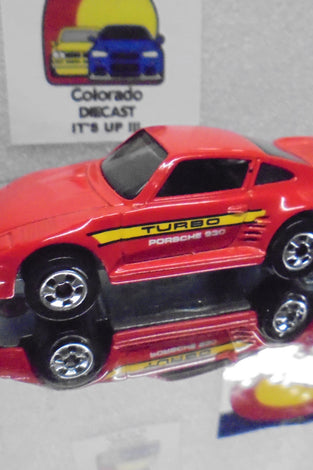 Loose Hot Wheels Red Porsche 930 Turbo w/Blackwalls