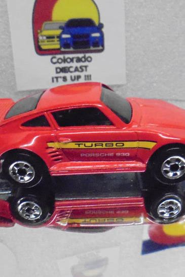 Loose Hot Wheels Red Porsche 930 Turbo w/Blackwalls