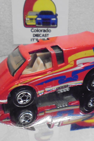 Loose Hot Wheels Red Vette Van w/Blackwalls