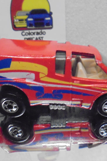 Loose Hot Wheels Red Vette Van w/Blackwalls