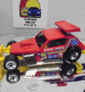 Loose Hot Wheels Red Greased Gremlin w/Blackwalls