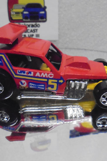 Loose Hot Wheels Red Greased Gremlin w/Blackwalls