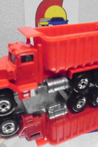 Loose Hot Wheels Red Peterbilt Dump Truck w/Blackwalls