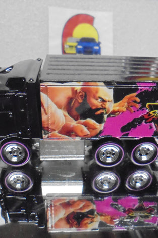 LOOSE HOT WHEELS BLACK STREET FIGHTER HIWAY HAULER w/RR'S