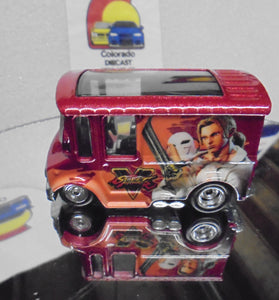 LOOSE HOT WHEELS RED STREET FIGHTER BREAD BOX w/RR'S