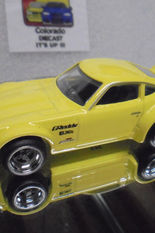 LOOSE HOT WHEELS YELLOW GREDDY NISSAN FAIRLADY Z w/RR'S