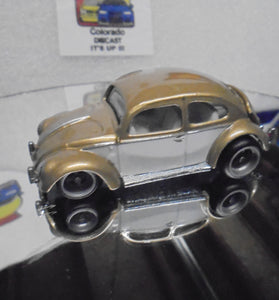 LOOSE HOT WHEELS GOLD VOLKSWAGEN BUG w/RR'S