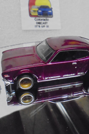 LOOSE HOT WHEELS MAROON NISSAN LAUREL 2000SGX w/RR'S
