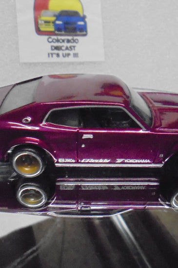 LOOSE HOT WHEELS MAROON NISSAN LAUREL 2000SGX w/RR'S