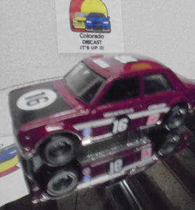 LOOSE HOT WHEELS MAROON DATSUN BLUEBIRD 510 w/RR'S