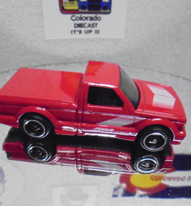 LOOSE HOT WHEELS RED 1991 GMC SYCLONE w/RR'S
