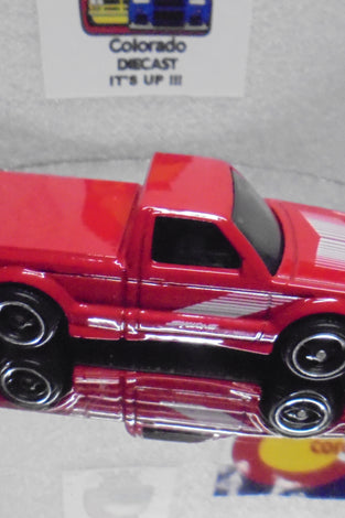 LOOSE HOT WHEELS RED 1991 GMC SYCLONE w/RR'S