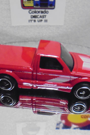 LOOSE HOT WHEELS RED 1991 GMC SYCLONE w/RR'S