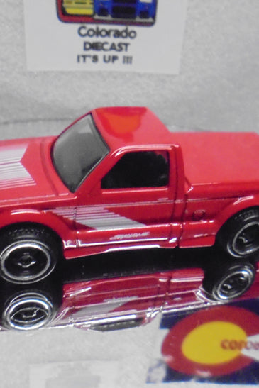 LOOSE HOT WHEELS RED 1991 GMC SYCLONE w/RR'S