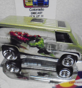 LOOSE HOT WHEELS GREEN THE INCREDIBLE HULK SUPER VAN w/RR'S