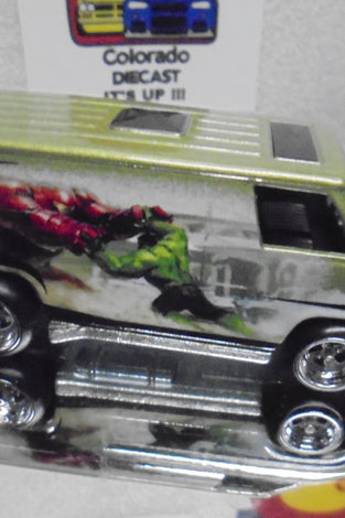 LOOSE HOT WHEELS GREEN THE INCREDIBLE HULK SUPER VAN w/RR'S
