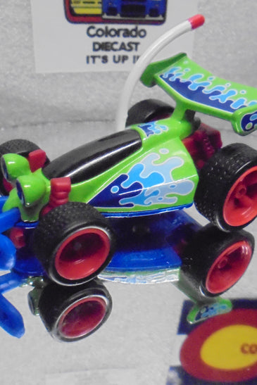 LOOSE HOT WHEELS GREEN TOY STORY RC CAR w/RR'S