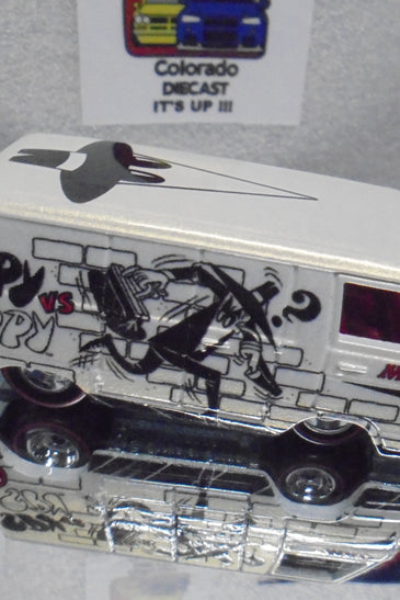 LOOSE HOT WHEELS WHITE SPY VS SPY '66 DODGE A100 VAN w/RR'S