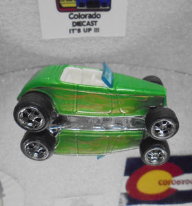 LOOSE HOT WHEELS GREEN '33 FORD w/RR'S
