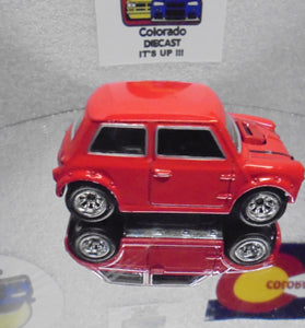 LOOSE HOT WHEELS RED MORRIS MINI COOPER w/RR'S