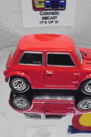LOOSE HOT WHEELS RED MORRIS MINI COOPER w/RR'S