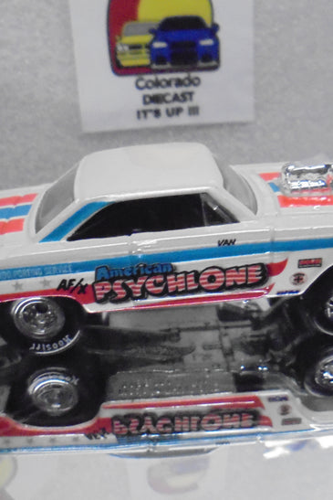 LOOSE HOT WHEELS WHITE PSYCHLONE '65 MERCURY COMET CYCLONE w/RR'S