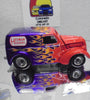 LOOSE HOT WHEELS  PURPLE/RED ANGLIA PANEL TRUCK w/RR'S