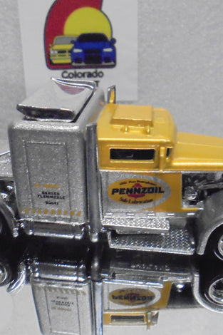 LOOSE HOT WHEELS GOLD PENNZOIL CONVOY CUSTOM w/RR'S