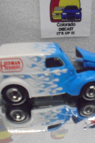 LOOSE HOT WHEELS BLUE/WHITE ANGLIA PANEL TRUCK w/RR'S