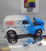 LOOSE HOT WHEELS BLUE/WHITE ANGLIA PANEL TRUCK w/RR'S