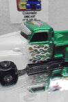 LOOSE HOT WHEELS GREEN/WHITE LA TROCA LOWRIDER TRUCK w/RR'S
