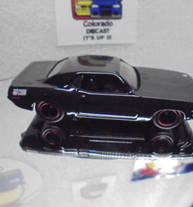 LOOSE HOT WHEELS BLACK '70 PLYMOUTH AAR CUDA w/RR'S