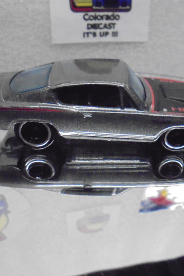 LOOSE HOT WHEELS GREY HEMI CUDA CHASE w/RR'S WHITE POR INITIALS (Copy) (Copy)